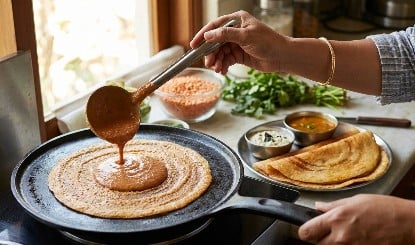 10 मिनट में बनाएं हाई-प्रोटीन मसूर डोसा, बिना भिगोए दाल से तैयार होगा क्रिस्पी नाश्ता