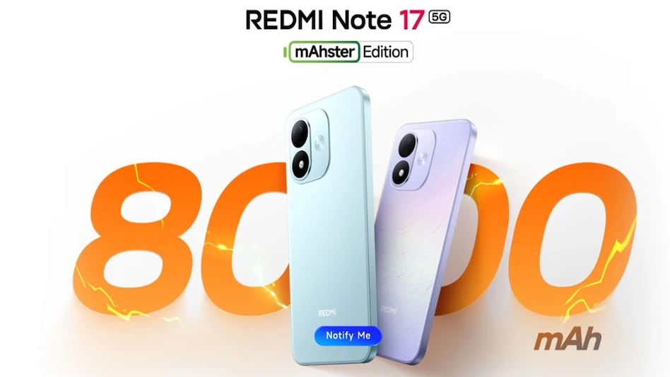 Xiaomi REDMI Note 17 5G भारत में 6 अगस्त को होगा लॉन्च, 8000mAh बैटरी के साथ मिलेगी दमदार परफॉर्मेंस