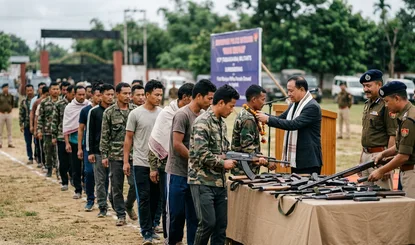 Manipur में KCP के 46 militants ने किया surrender, CM वाई खेमचंद सिंह ने दिया पुनर्वास का भरोसा