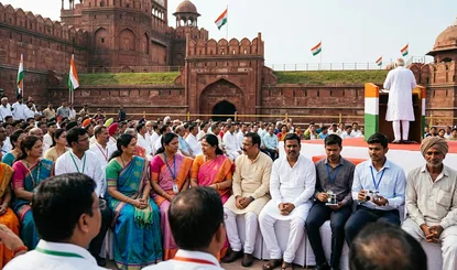Red Fort पर 5,000 विशेष अतिथियों की मौजूदगी में Independence Day समारोह, PM Modi ने किया नेतृत्व