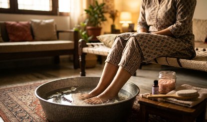 दिनभर की थकान से पैरों को दें राहत! सेंधा नमक वाला 20 मिनट का Pedicure आजमाएं