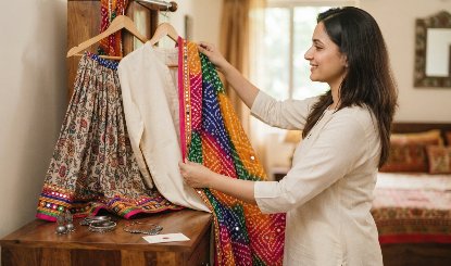 Navratri Look सिर्फ ₹1500 में! ऑफिस से Garba Night तक दिखें सबसे स्टाइलिश,जानें बजट फैशन का राज